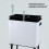 Kitchen Rubbish Recycling Press Top Bin 35L Removeable Compartment - Large 4