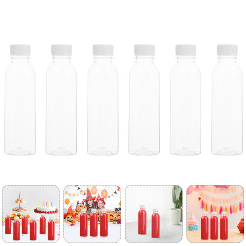 30Pcs Transparent Empty Juice Bottles Sturdy Safe Pet Plastic Bottles 2