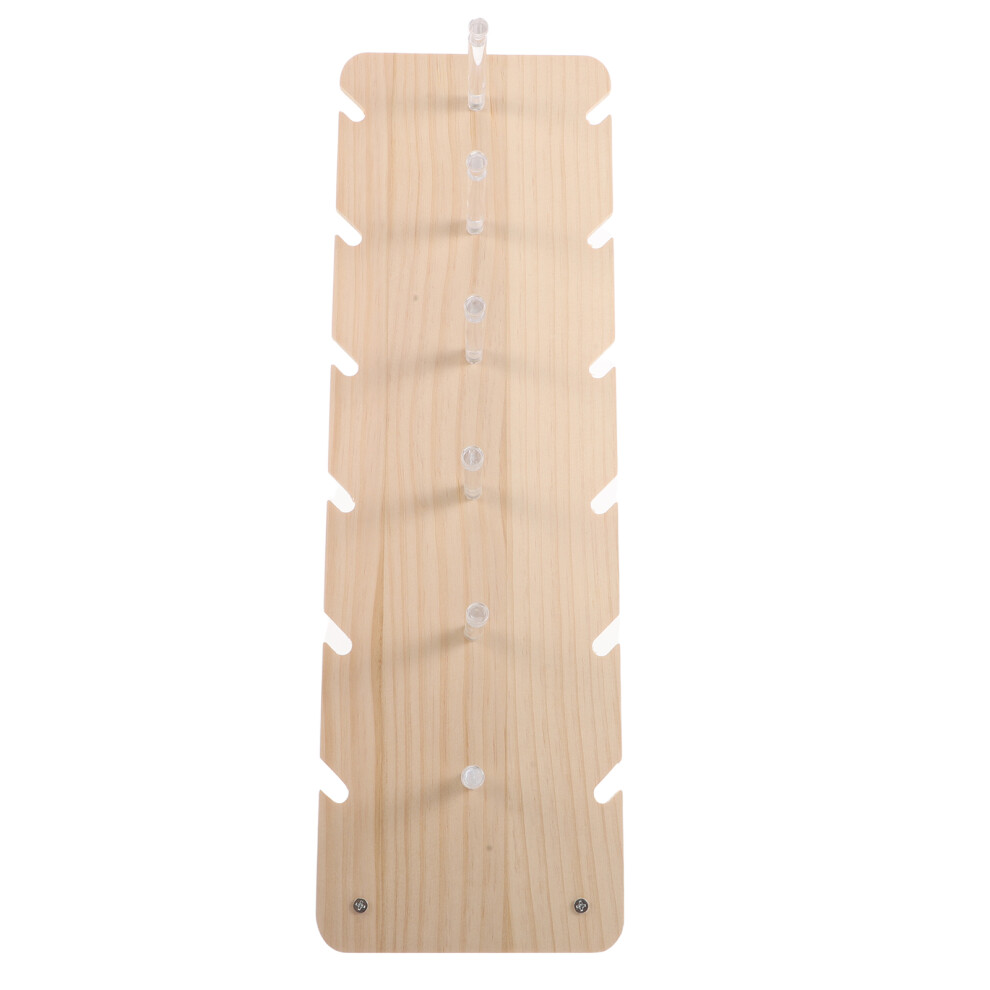 Inoomp Sunglasses Display Stand: Acrylic Vintage Wood Rack Holds 6 Pairs