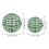 2Pz Verde in Per Palle D'erba E Decorazioni Floreali 2