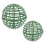2Pz Verde in Per Palle D'erba E Decorazioni Floreali 11