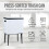 Kitchen Rubbish Recycling Press Top Bin 35L Removeable Compartment - Large 9