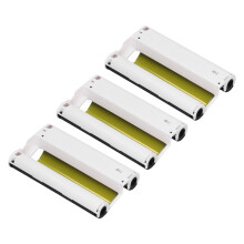 3Pk Color Ink & 108 4x6in Photo Paper for Compact Photo Printer Compatibility