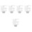 5Pcs Clear Nail Tips Display Stand Spiral Color Practice Holder 6