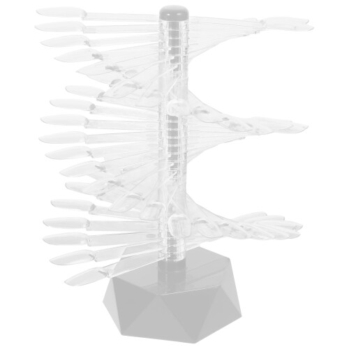 5Pcs Clear Nail Tips Display Stand Spiral Color Practice Holder 1