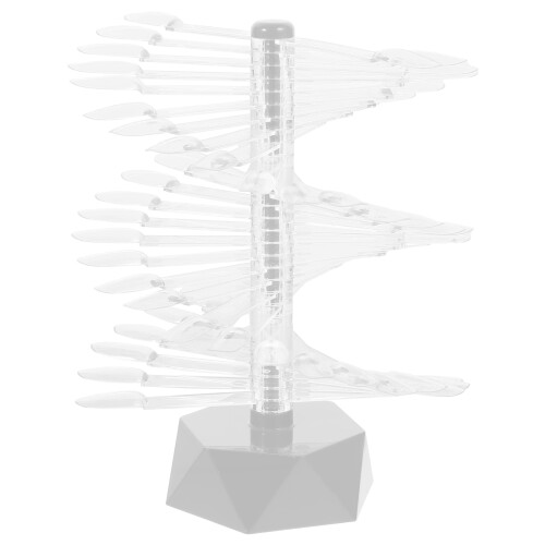 5Pcs Clear Nail Tips Display Stand Spiral Color Practice Holder 2