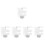 5Pcs Clear Nail Tips Display Stand Spiral Color Practice Holder 7