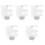 5Pcs Clear Nail Tips Display Stand Spiral Color Practice Holder 5