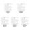 5Pcs Clear Nail Tips Display Stand Spiral Color Practice Holder 4