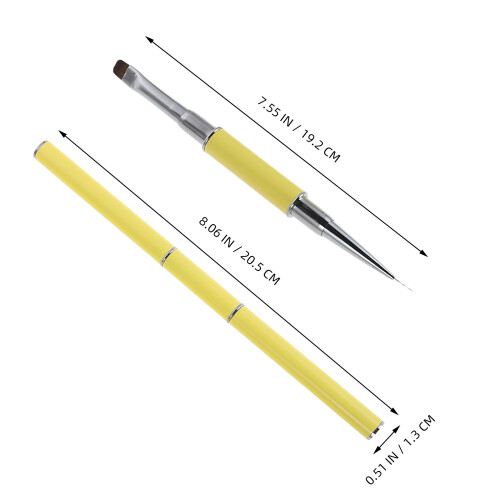 3Pcs Double-Ended Nail Art Brushes For Drawing And Dotting 1