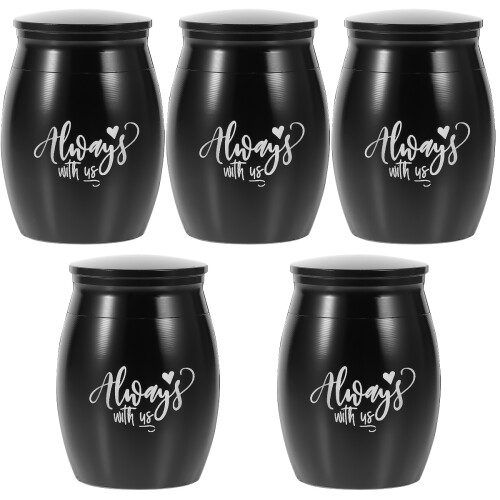 5Pcs Small Keepsake Urn For Pet Ashes Stainless Steel Cat Dog 2