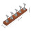 4 Sets Nails Display Stand Organizer Wooden Base Detachable Holder 11