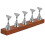 4 Sets Nails Display Stand Organizer Wooden Base Detachable Holder 1