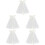 5Pcs Wedding Bridal Veil Short Veil Bride Hair Accessory With Bowknot 8