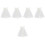 5Pcs Wedding Bridal Veil Short Veil Bride Hair Accessory With Bowknot 6