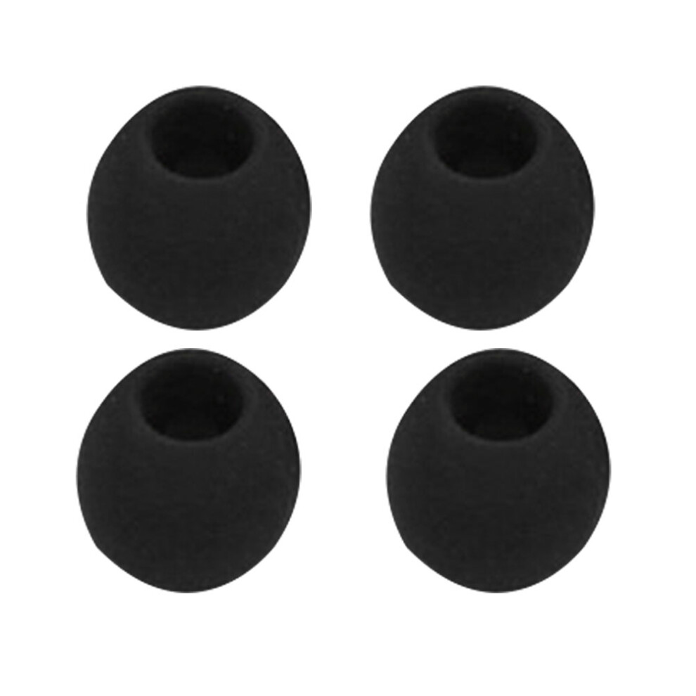 4 Pcs 4.9Mm Memory Foam Earphone Tips For Noise Isolation L Black 011063800889