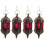 4Pcs Hanging Metal Candle Holder Moroccan Tea Light Stand 6