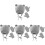 4 Sets Kids Winter Knit Hat And Gloves Windproof 2