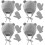 4 Sets Kids Winter Knit Hat And Gloves Windproof 5