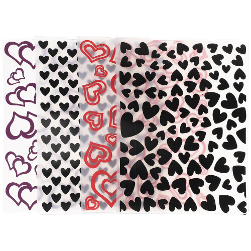 4Pcs Plastic Embossing Templates For Diy Craft Scrapbook Stencils 2