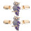 Scarf Brooch Clips For Shawl And Shirt Fixing, 2pcs 4