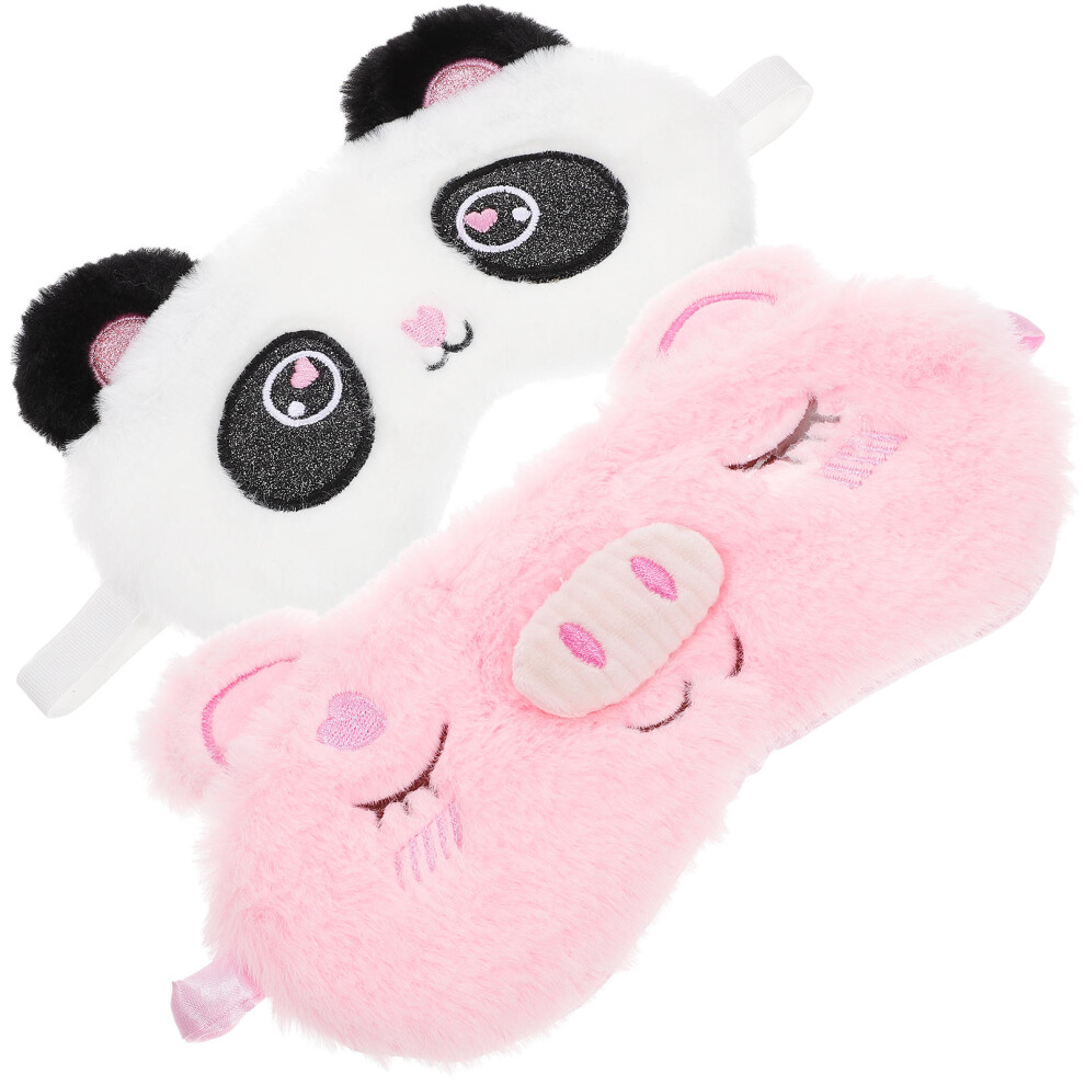 Villcase 8 Pcs Cartoon Eye Masks For Sleeping And Eye Protection