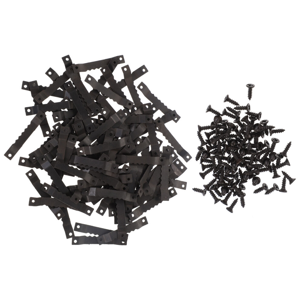 200 Pcs Serrated Picture Hanger Hanging Hardware Frame Hook 3364072489864