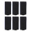 6Pcs Skiing Board Bindings Snowboard Straps Outdoor Accessories Black 1