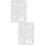 2Pcs Reusable New Year Painting Stencil Template For Diy Crafts 9