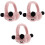 3 Pcs Kids Earmuffs Cartoon Panda Plush Winter Ear Protector 3