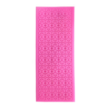 Silicone Fondant Roze Met Kantmotief Voor Bakplezier