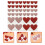 80 Pcs Scratch Off Stickers Valentine Heart Peel And Stick Labels 8