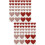 80 Pcs Scratch Off Stickers Valentine Heart Peel And Stick Labels 7