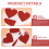 80 Pcs Scratch Off Stickers Valentine Heart Peel And Stick Labels 11