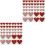 80 Pcs Scratch Off Stickers Valentine Heart Peel And Stick Labels 3