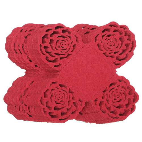300 Pcs Hollow Rose Trim Chocolate Candy Cups For Packaging 1