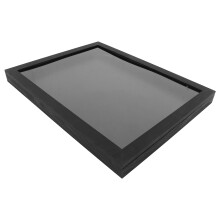 Clear Shadow Case Jersey Photo Frame T-Shirt Display Stand Wood