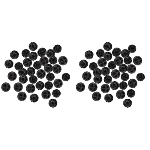 300 Pcs Durable Bio Balls For Aquarium Pond Filter (Black) 2