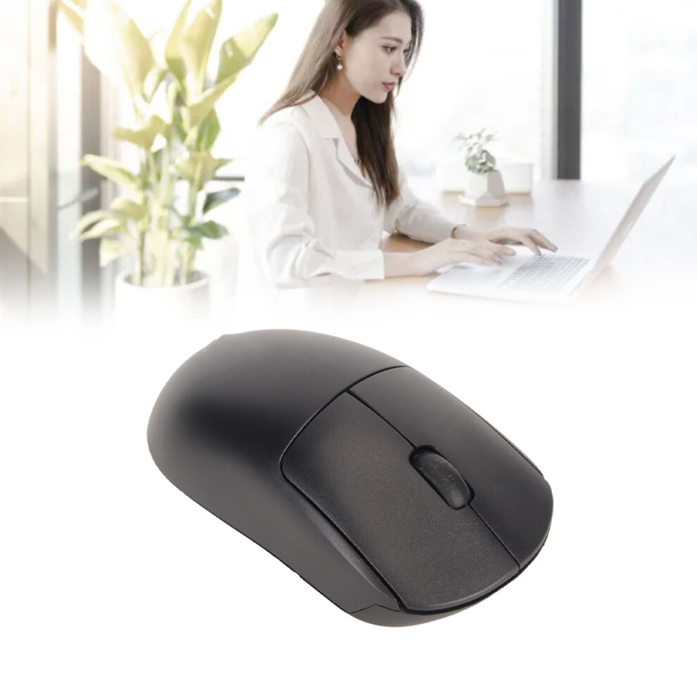 Wireless Computer Mouse 1200Dpi 2.4G Fit Palm Battery Powered For Desktop Black 4641352141490