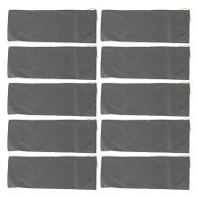 (Coffee) 10pcs Flood Sandbags Empty Rain Proof Drawstring House Door Garage