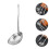 Stainless Steel Kitchen Strainer Spoon Skimmer Ladle With Long Handle 4