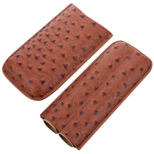 3Pcs Portable Cigar Case Cedar Holder Pouch 2