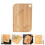 1Pc Bamboo Cutting Board Light Brown Kitchen Kneading Mat 9