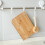 1Pc Bamboo Cutting Board Light Brown Kitchen Kneading Mat 6