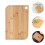 1Pc Bamboo Cutting Board Light Brown Kitchen Kneading Mat 2