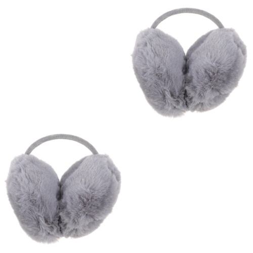 2Pcs Women Foldable Ear Warmer Winter Protection Cover 2