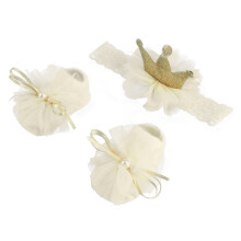 3 Sets Baby Socks And Hairband Newborn Gift For Party Festival
