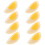 8Pcs Artificial Boiled Egg Slice Model Simulation Food Toy 3
