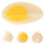 8Pcs Artificial Boiled Egg Slice Model Simulation Food Toy 2