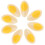 8Pcs Artificial Boiled Egg Slice Model Simulation Food Toy 10